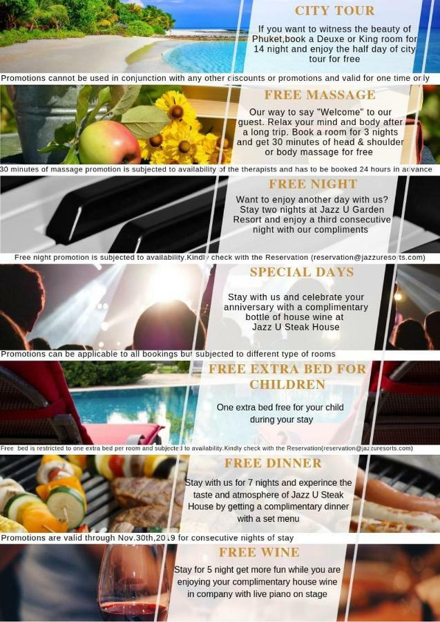 Jazz U Garden Resort Kata Plajı Dış mekan fotoğraf